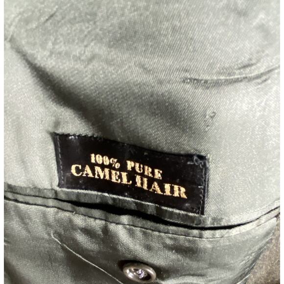 Lord & Taylor 100% Camel Hair Blazer Men’s 44 Jacket Dark Academia Professor USA - Picture 7 of 16